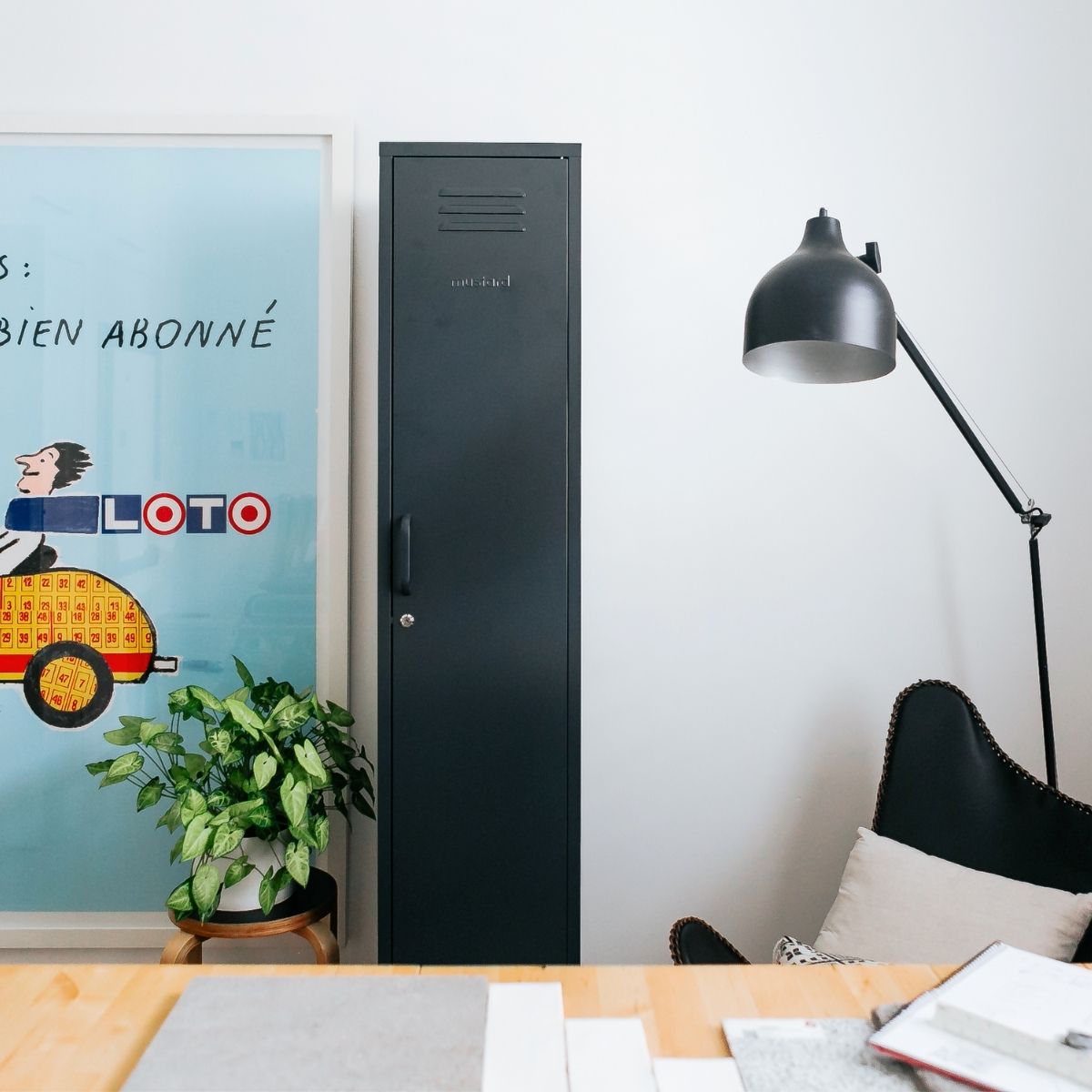 Mustard Made The Skinny Cabinet, Slate