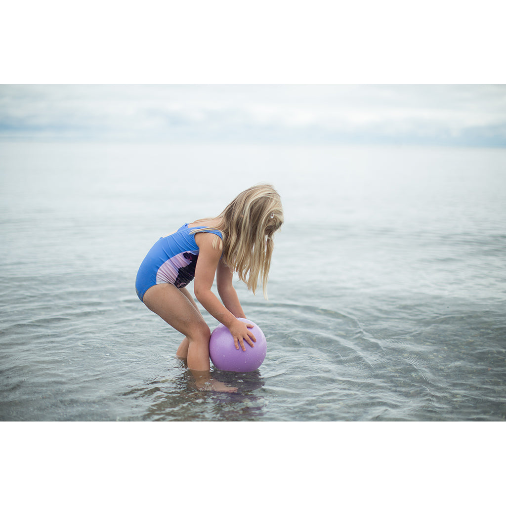 Scrunch-Ball, Inflatable Soft Ball - Ice Cream Purple