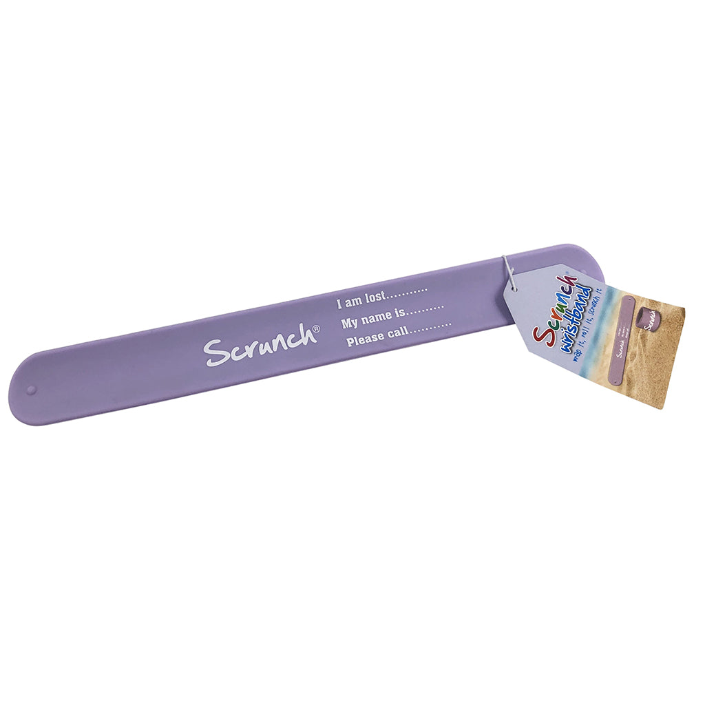 Scrunch Name Bracelet, ID Bracelet - Light Dusty Purple