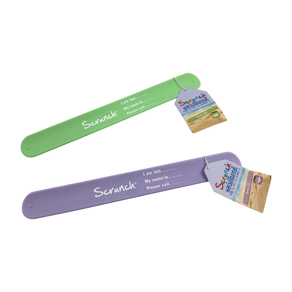 Scrunch Name Bracelet, ID Bracelet - Light Dusty Purple