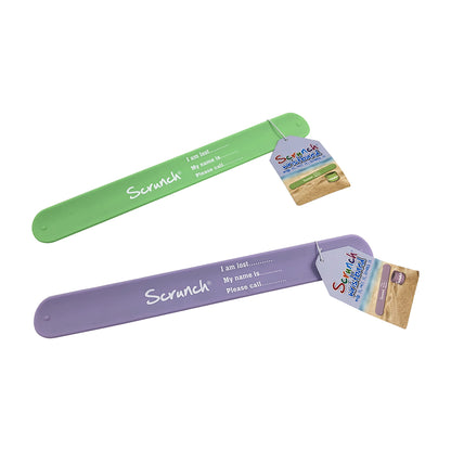 Scrunch Name Bracelet, ID Bracelet - Light Dusty Purple