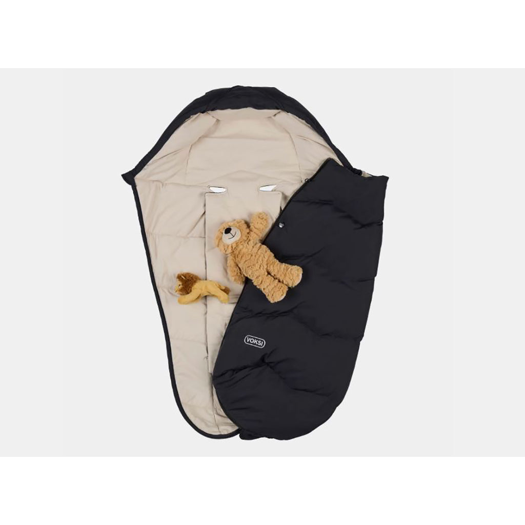 Voksi Explorer, Stroller Sleeping Bag - Black-Solid