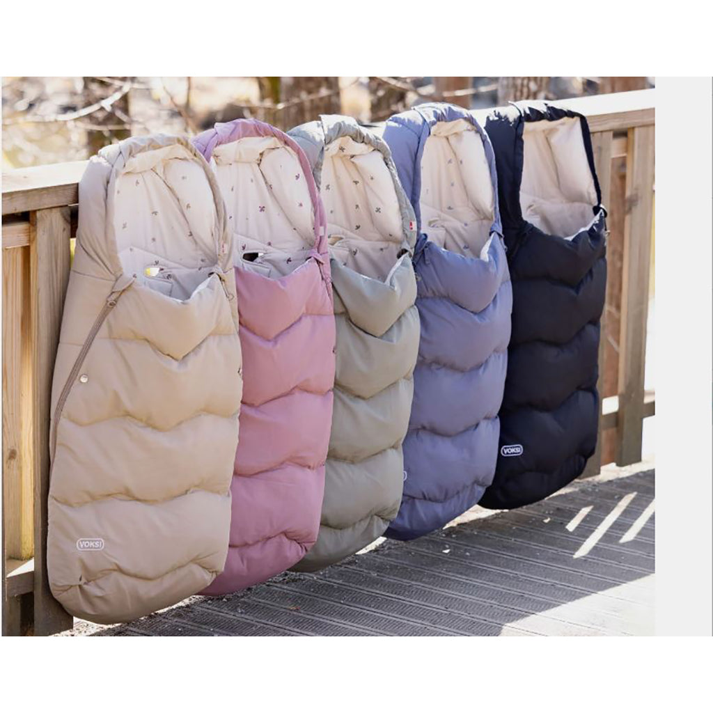 Voksi Explorer, Stroller Sleeping Bag - Black-Solid