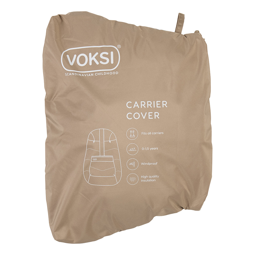 Voksi® Carrier Cover for Baby Carrier, Dark Sand