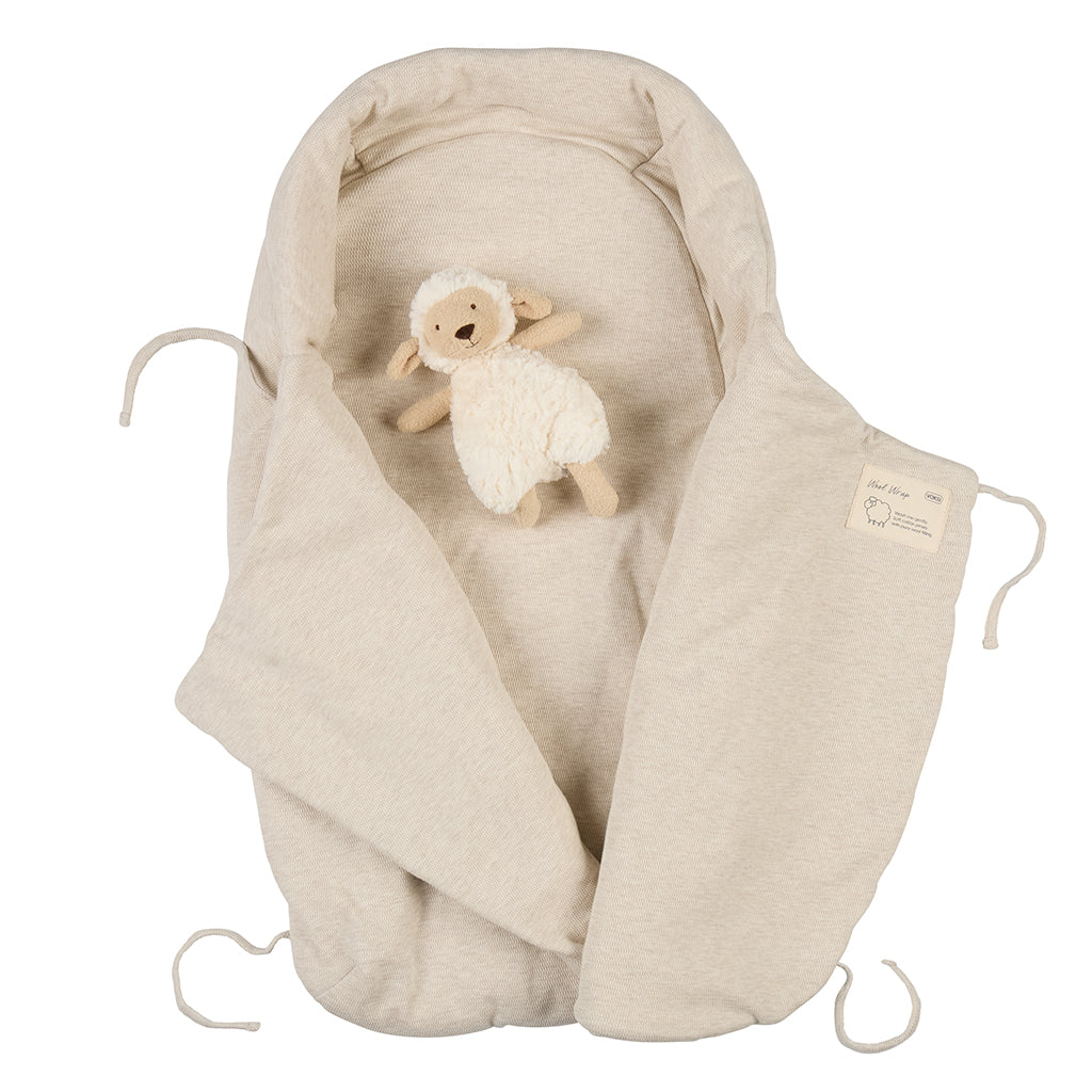 Voksi® Wool Wrap, Baby Wool Swaddle – Sand