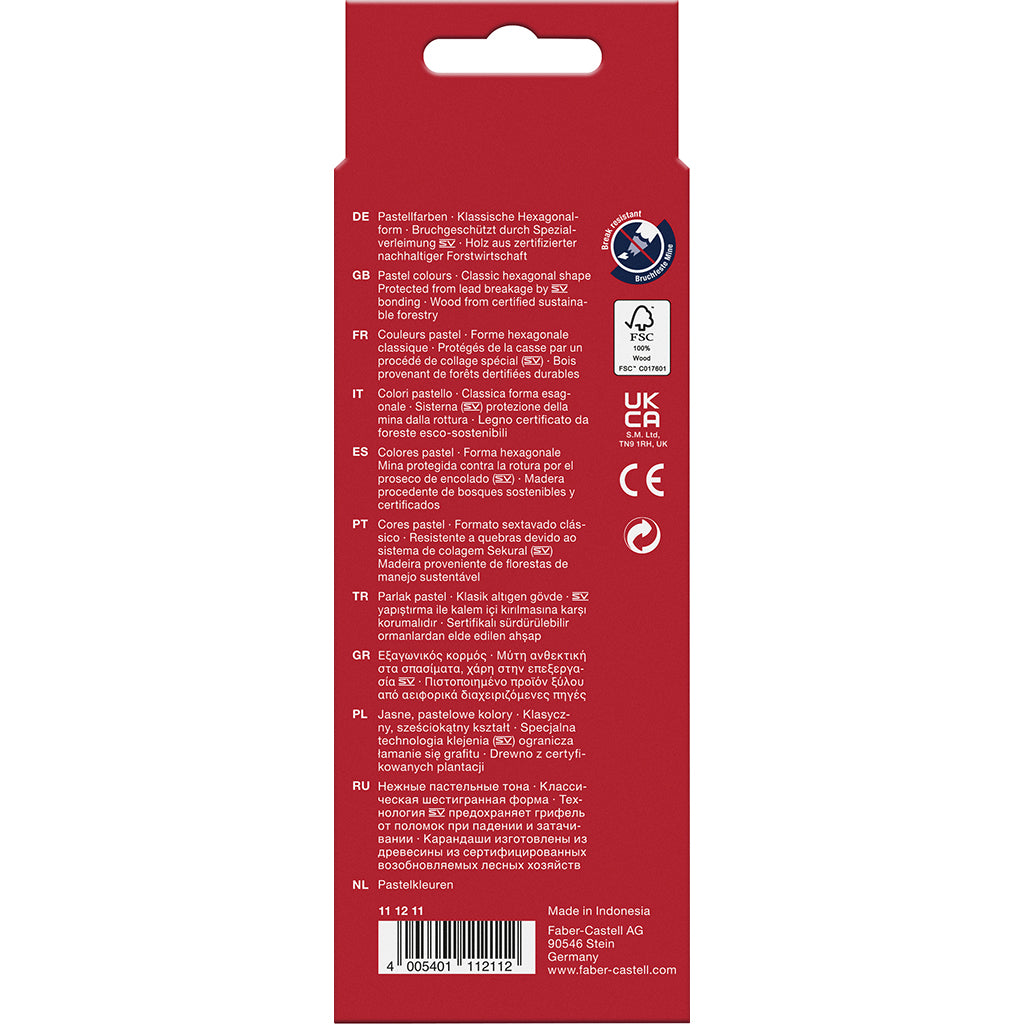 Faber-Castell, 10-Pack Colored Pencils - Pastel