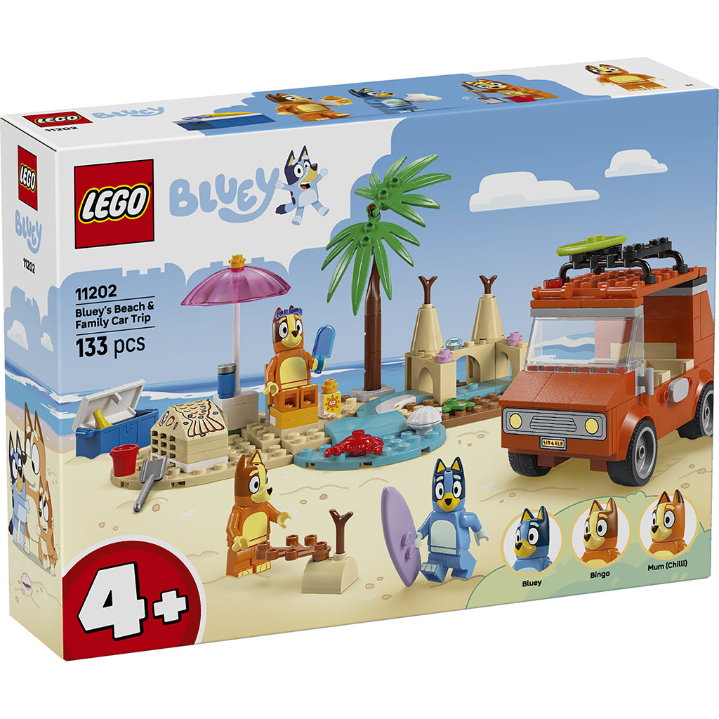 LEGO® 4+ Berry, Blueys familie-biltur til stranden