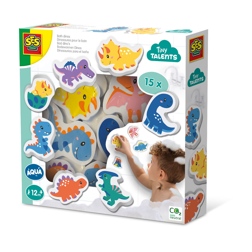 SES Creative Bath Toys, Foam Bath Figures - Dinosaurs
