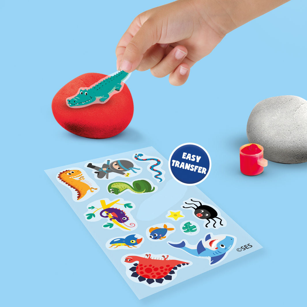 SES Creative Paint on Stones, Transfer Decals