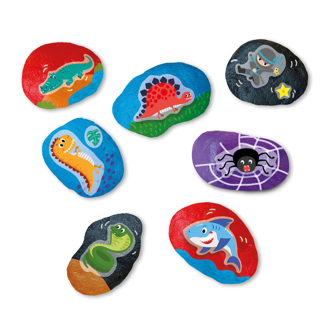 SES Creative Paint on Stones, Transfer Decals