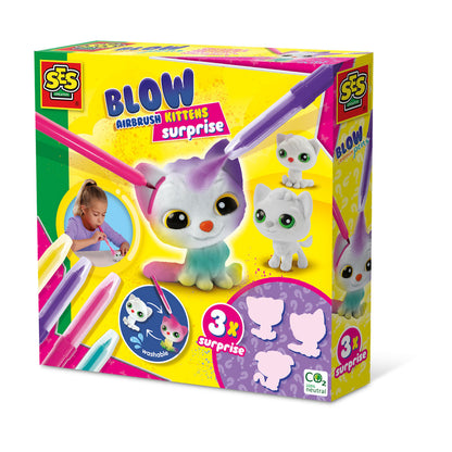 SES Creative Blow Pens, Decorate 3 Kittens