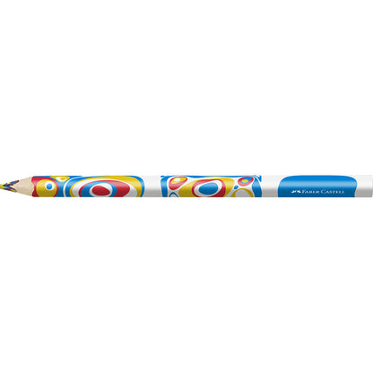 Faber-Castel Jumbo Colored Pencil with Multicolored Lead – Red, Blue, Yellow