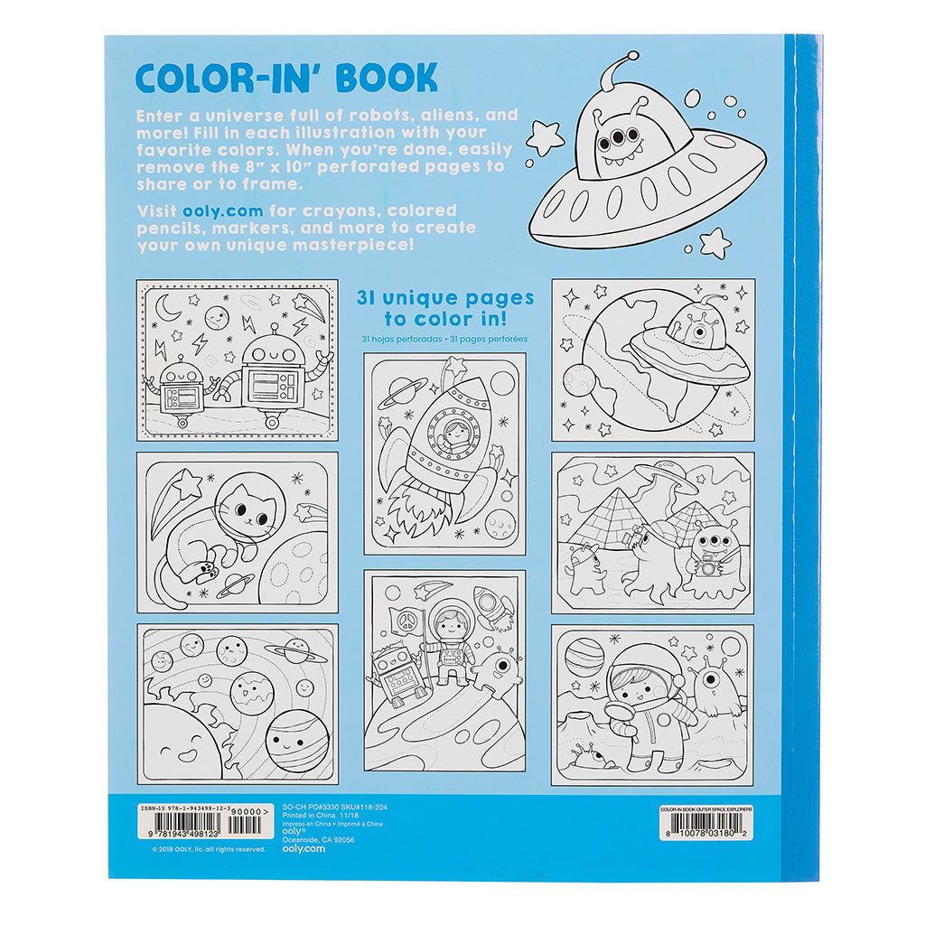 Ooly Coloring Book, Outer Space Explorers