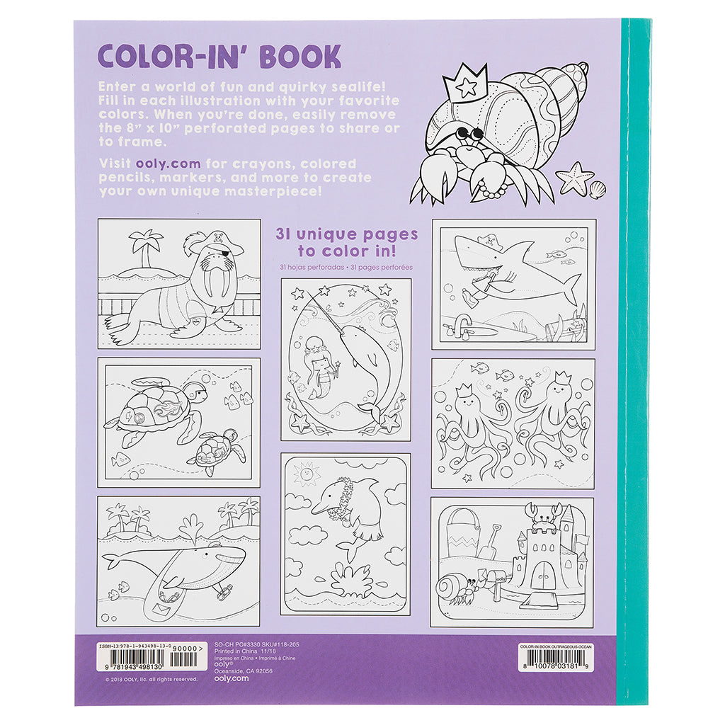 Ooly Coloring Book – Outrageous Ocean