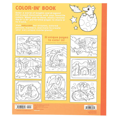 Ooly Coloring Book, Knights &amp; Dragons