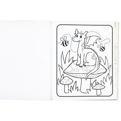 Ooly Coloring Book, Knights &amp; Dragons