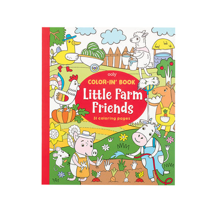 Ooly Coloring Book, Little Farm Friends