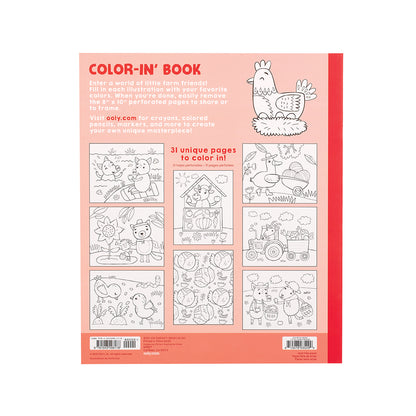 Ooly Coloring Book, Little Farm Friends