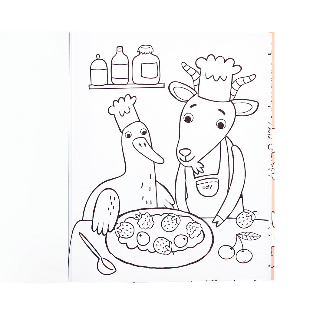 Ooly Coloring Book, Little Farm Friends