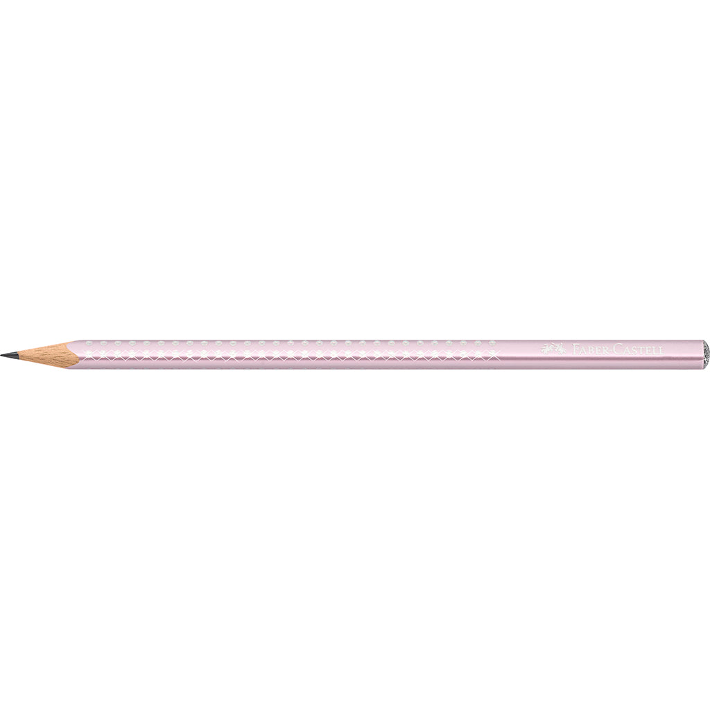 Faber-Castell Sparkle Pencil with Glitter, Rose Metallic
