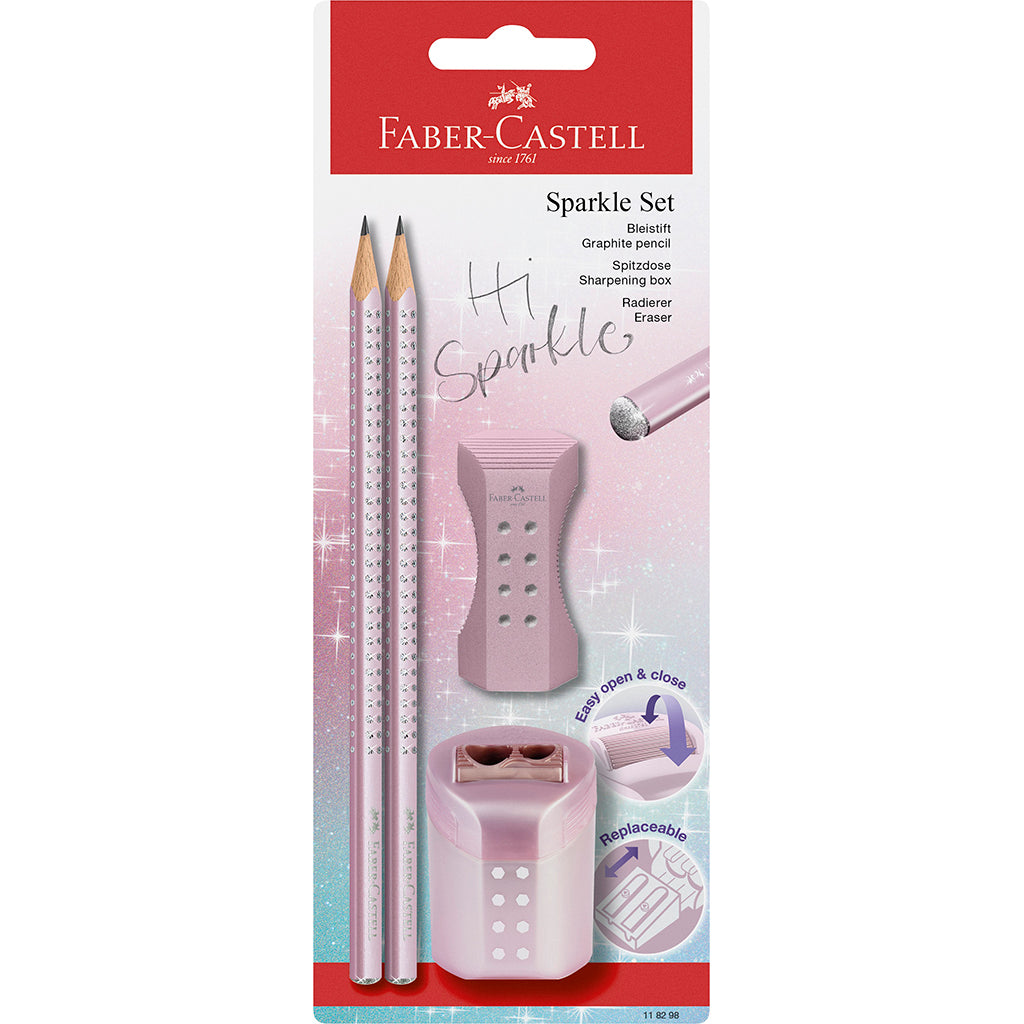 Faber-Castell 3-in-1 Sparkle Set, Rose