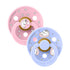 Bibs x Moomin Pacifier Colour 2 pack Dreaming Latex Size 2 Baby Pink mix