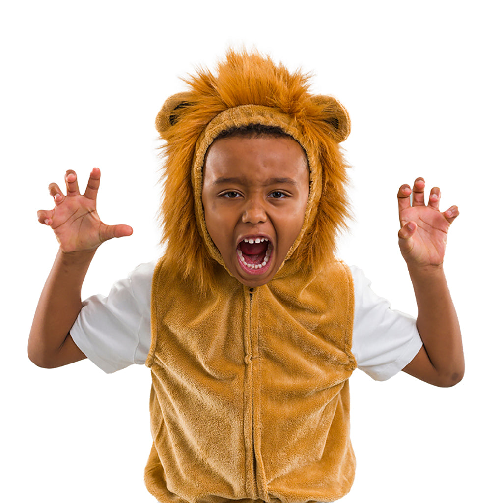 Pretend to Bee Dress-Up Costume, Animal Outfit, Lion Vest - Ages 3-7
