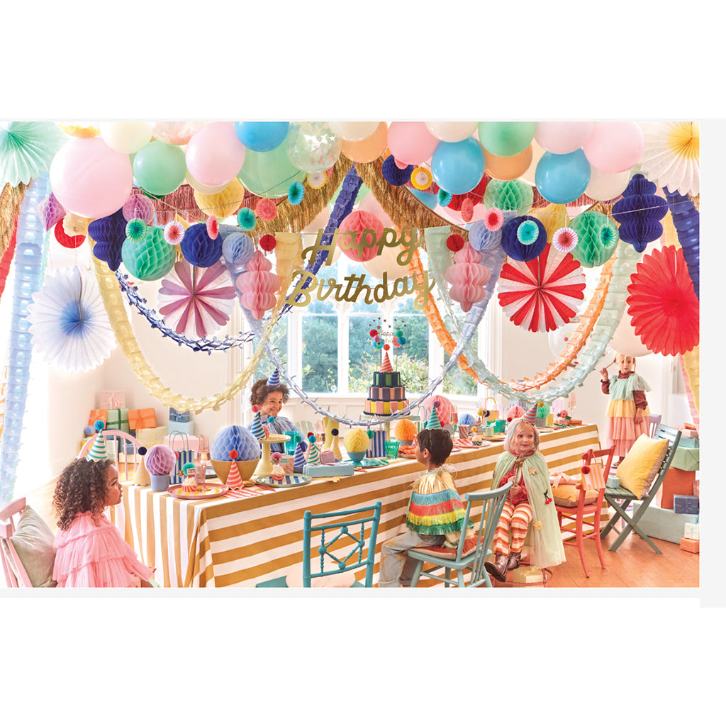 Meri Meri Napkins Size S, Striped Happy Birthday - Pack of 16