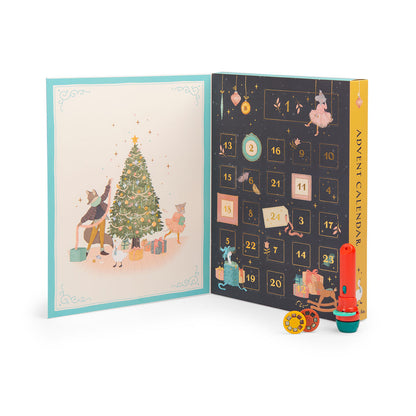 Moulin Roty Advent Calendar with 24 Doors, La petite école de danse