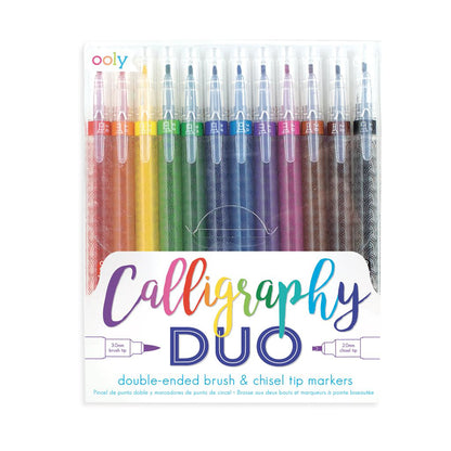 Ooly Duo Calligraphy, 12 Double-Ended Calligraphy Pens