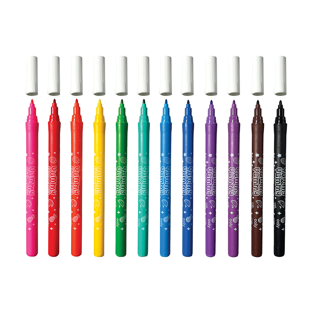Ooly Yummy Yummy, Scented Markers – 12 pcs.