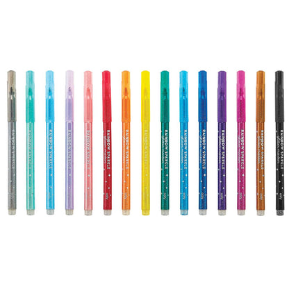 Ooly Rainbow Sparkle Glitter Markers, Set of 15