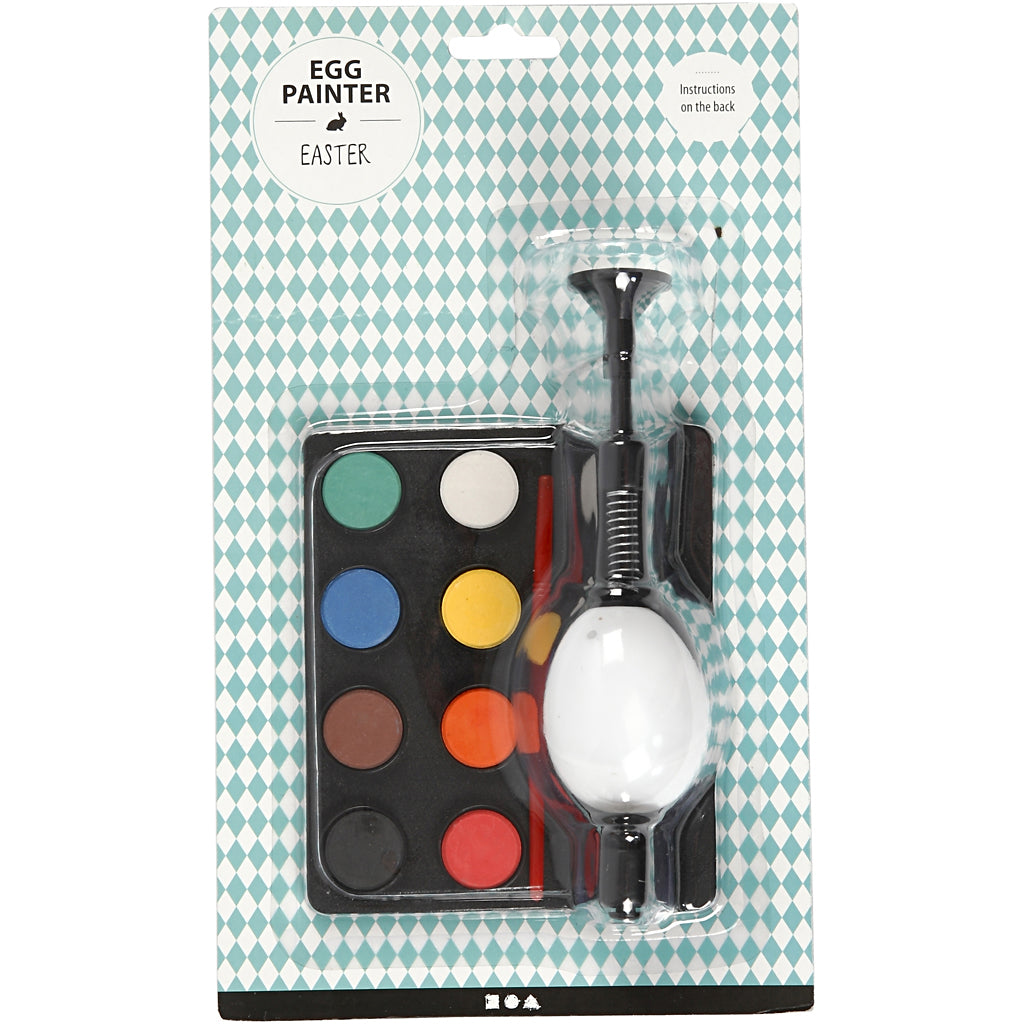 Egg Painting Set with Holder and Watercolors