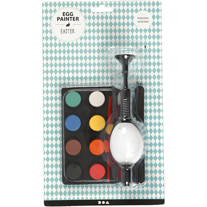 Egg Painting Set with Holder and Watercolors