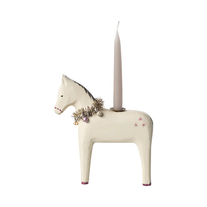 Maileg Wooden Candleholder, Little Horse