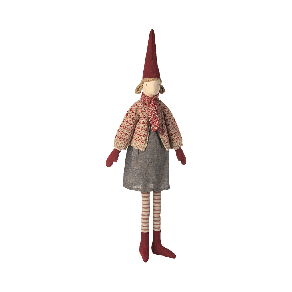 Maileg Elf, Size 4, Girl - Sweater and Skirt