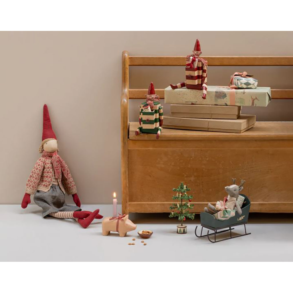 Maileg Candle Holder, Little Pig - Pink