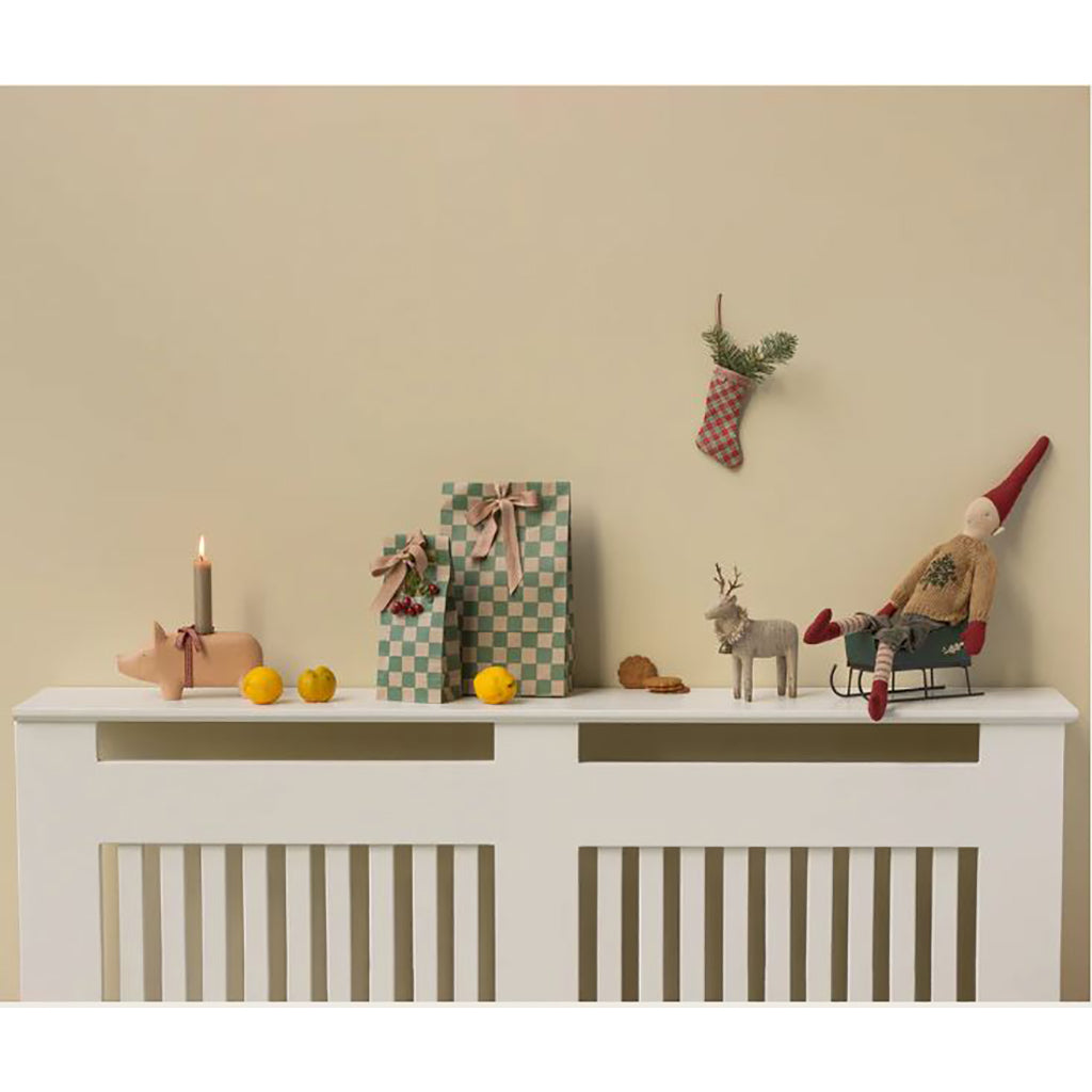 Maileg Candle Holder, Medium Gris - Pink