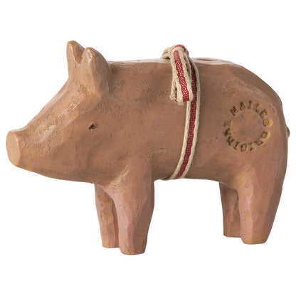 Maileg julepynt, medium gris m bånd