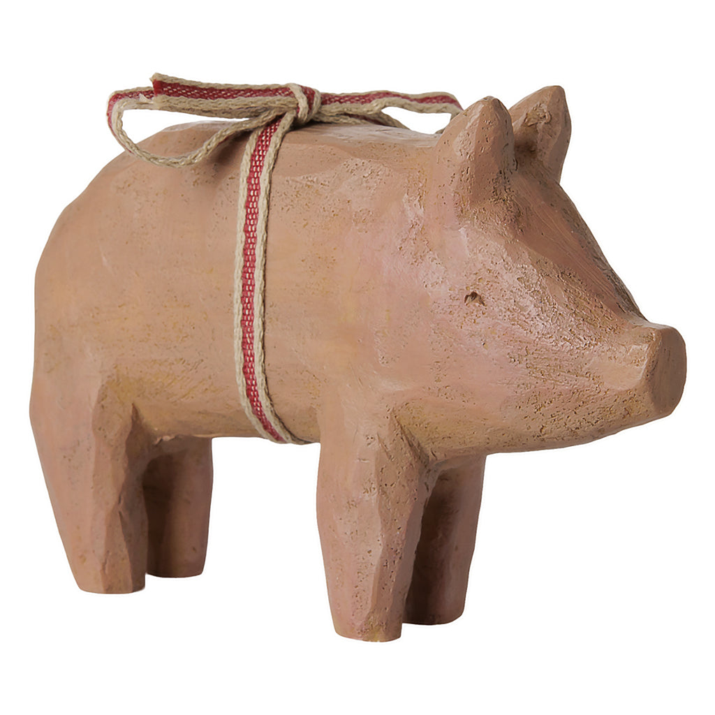 Maileg julepynt, medium gris m bånd