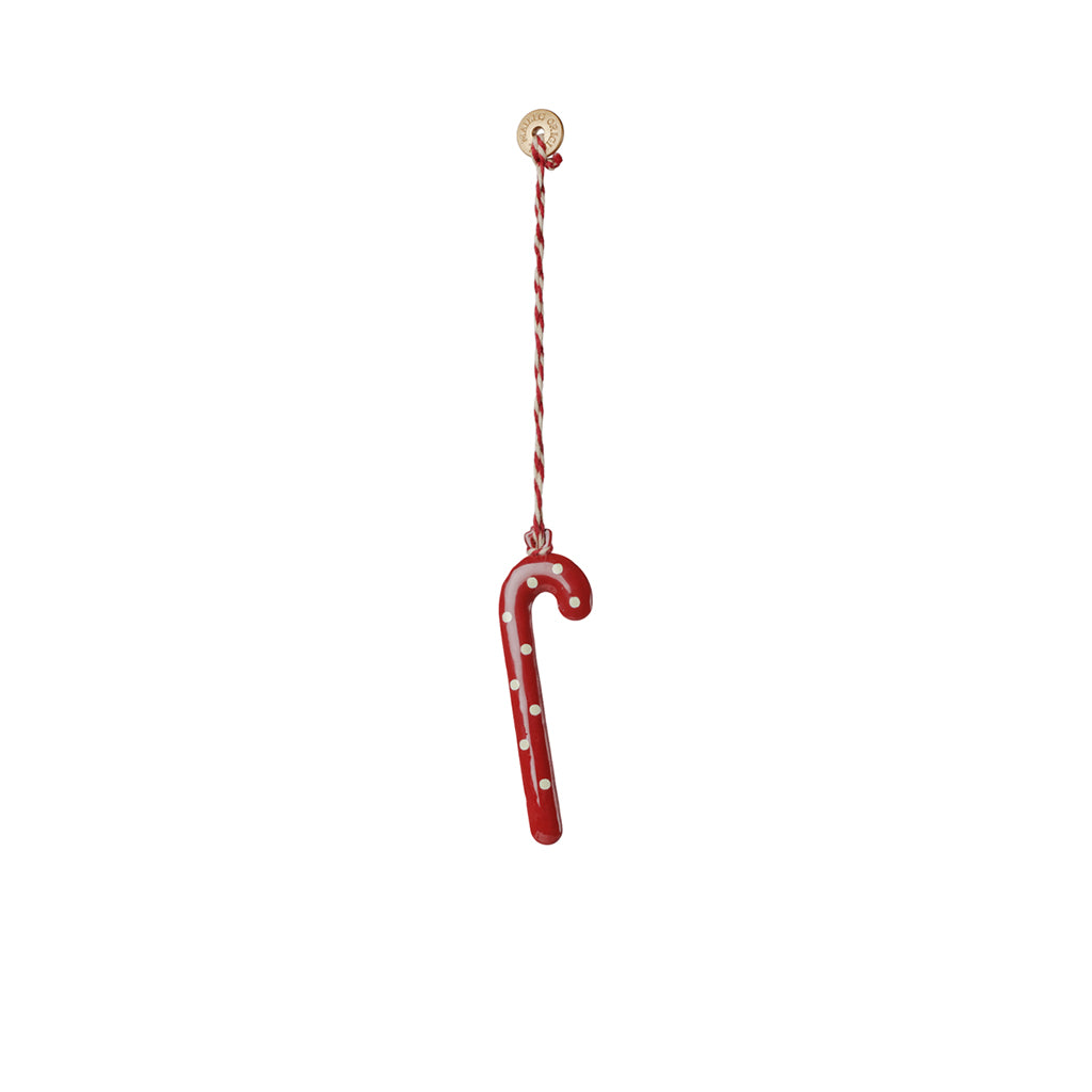 Maileg Christmas Ornament, Gift Box with Metal Hanger – Peter’s Christmas, Red/Blue