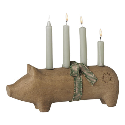 Maileg Advent Candle Holder, Medium, Grey – Natural