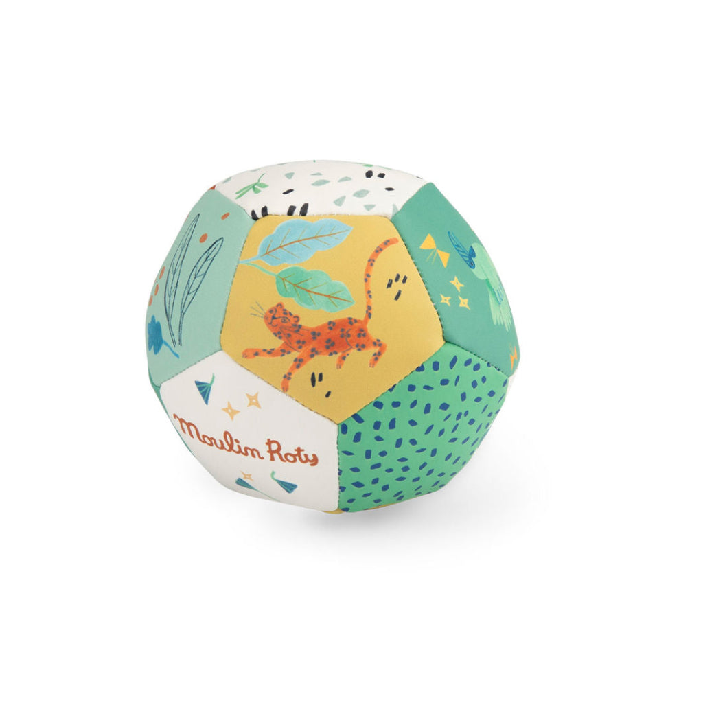 Moulin Roty blød bold, La forêt Mawa - 10 cm