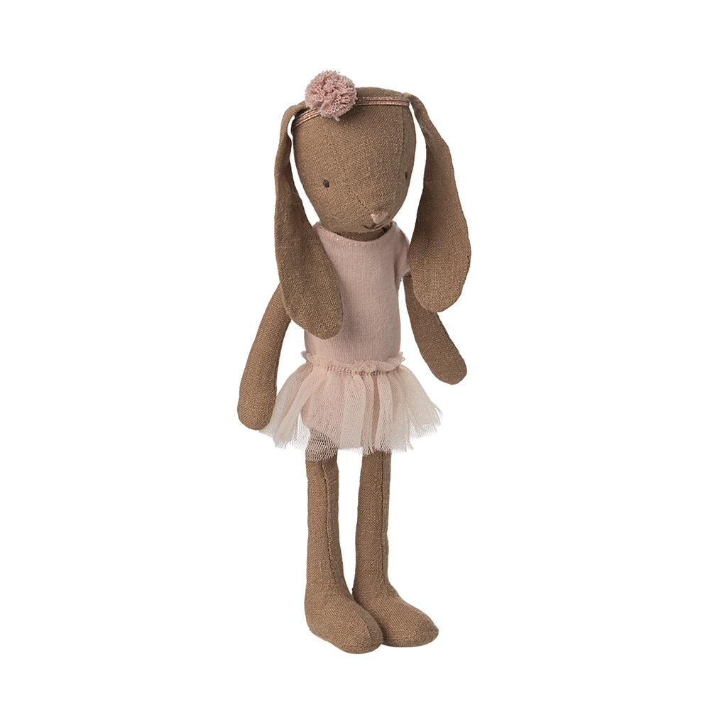 Maileg Rabbit Size 1, Brown - Ballet Outfit and Tulle Skirt - Pink