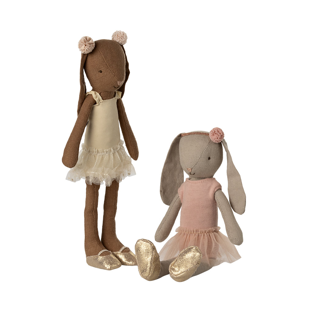 Maileg kanin Size 2, brown – Ballet Dress and Tulle Skirt – Cream