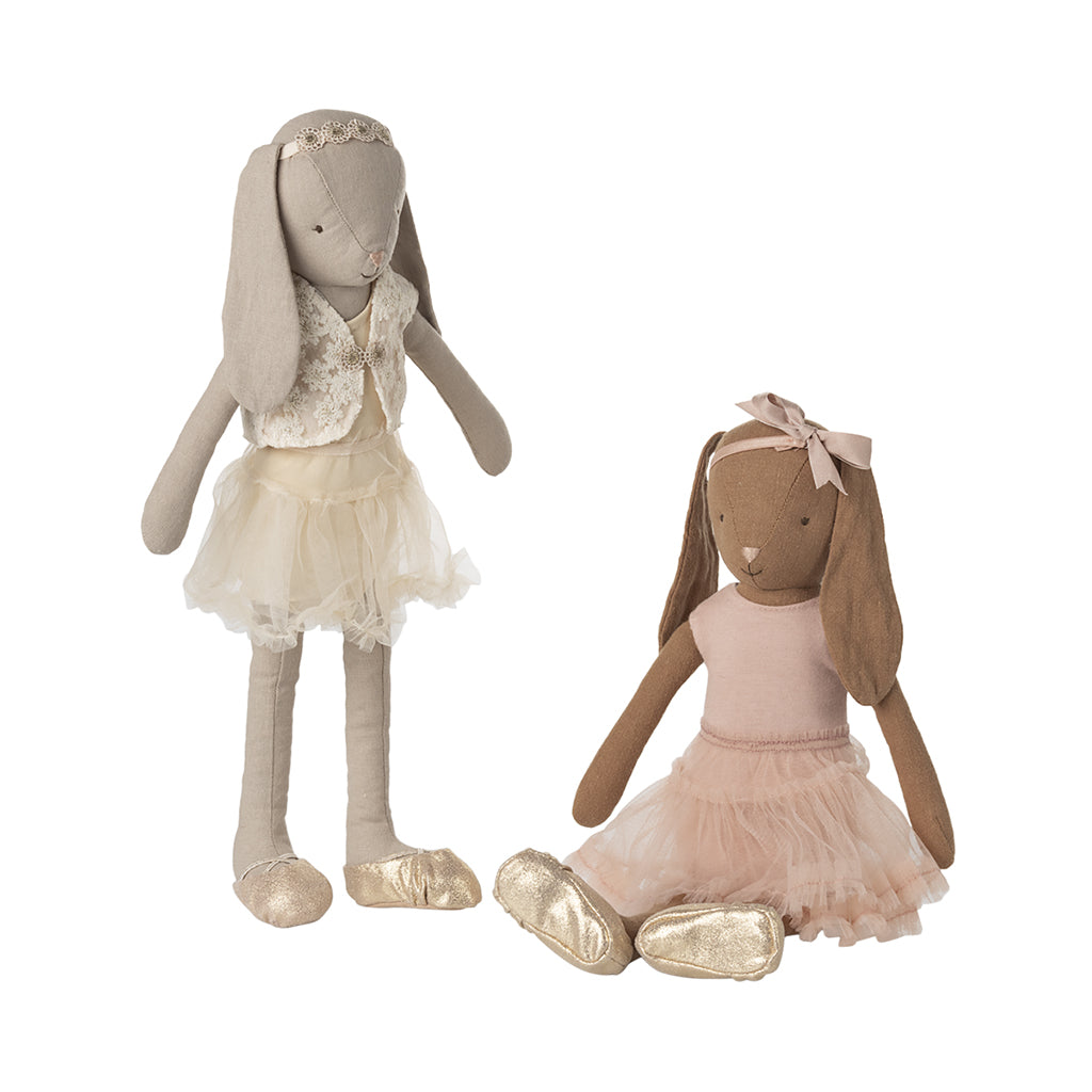 Maileg Rabbit Size 3, Brown - Ballet Outfit and Tulle Skirt - Pink