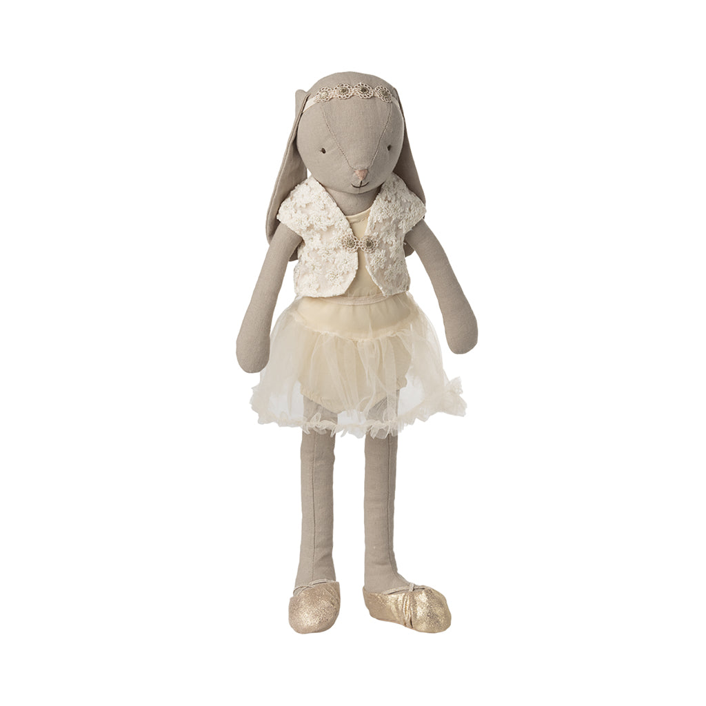 **Maileg Bunny Size 3, Classic - Ballet Outfit and Tulle Skirt - Cream**