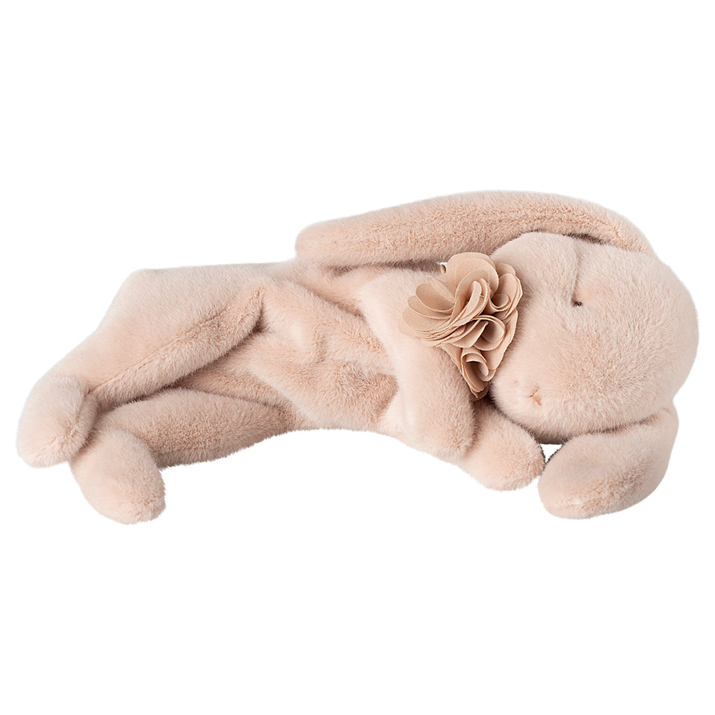 Maileg Sleeping Plush Bunny, Small - Powder
