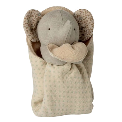 Maileg Lullaby Friends, Elephant Plush, Mini - Gray