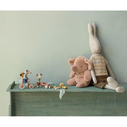 Maileg bamse, plys elefant, medium - Vintage rose